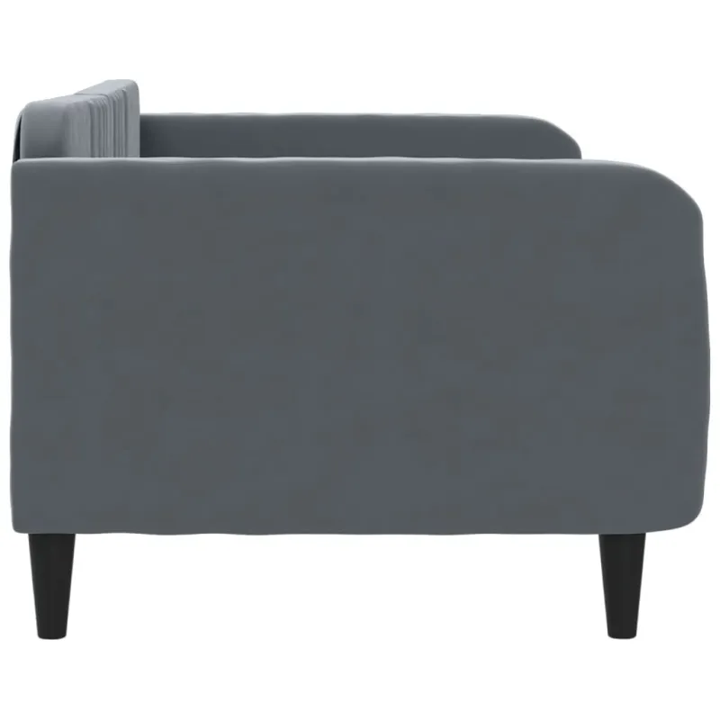 Sofa, tamsiai pilkos spalvos, 100x200cm, aksomas
