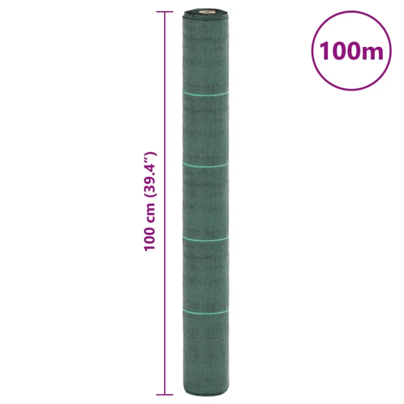 Membrana nuo piktžolių, žalios spalvos, 1x100m, PP