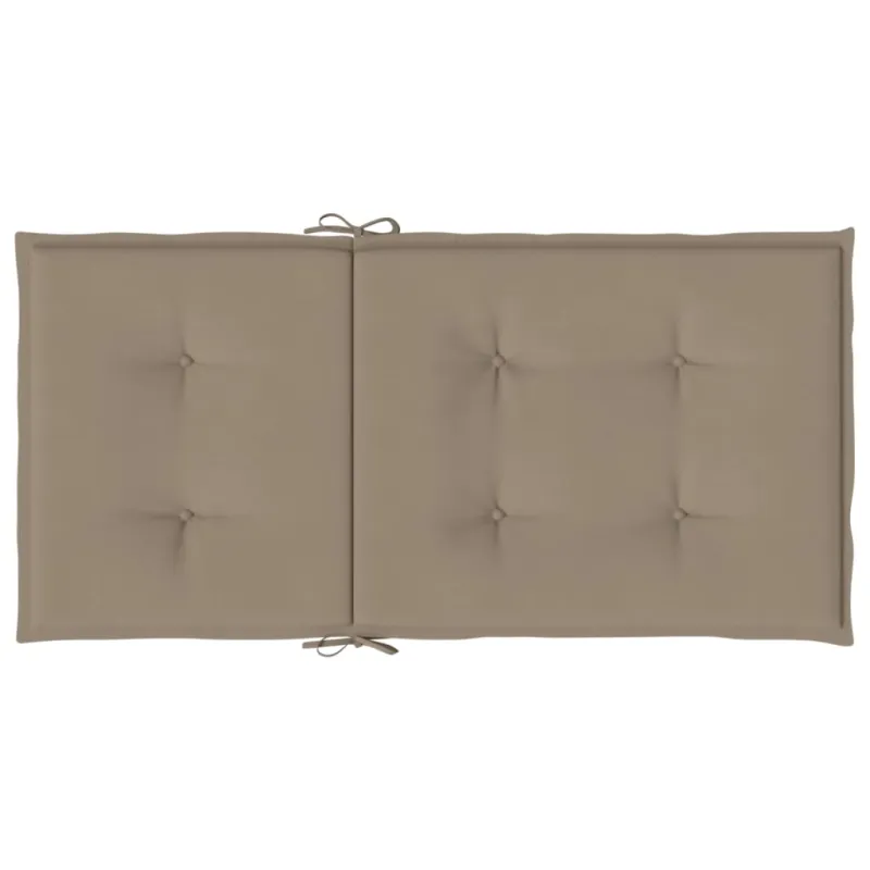 Sodo kėdės pagalvėlės, 4vnt., taupe, 100x50x3cm, audinys