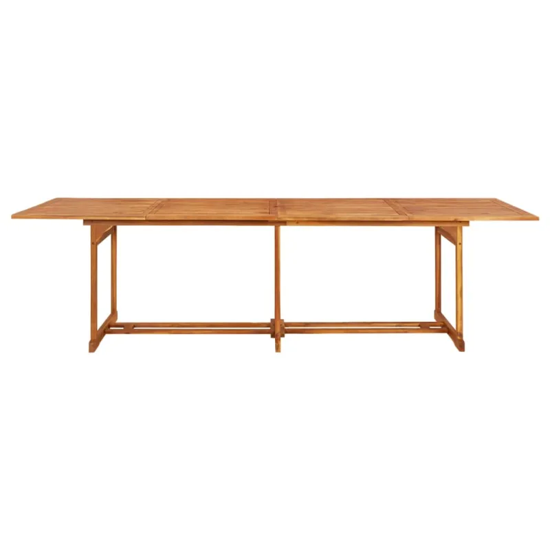 Sodo valgomojo komplektas, 11 dalių, 280x90x75 cm, akacija