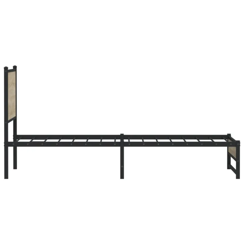 Lovos rėmas be čiužinio, sonoma ąžuolo, 100x190cm, metalas