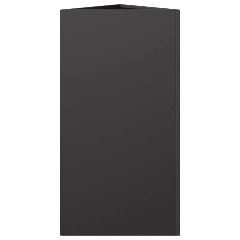 Sodo lovelis, juodos spalvos, 40x34,5x75cm, plienas, trikampis