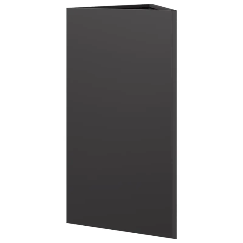 Sodo lovelis, juodos spalvos, 40x34,5x75cm, plienas, trikampis
