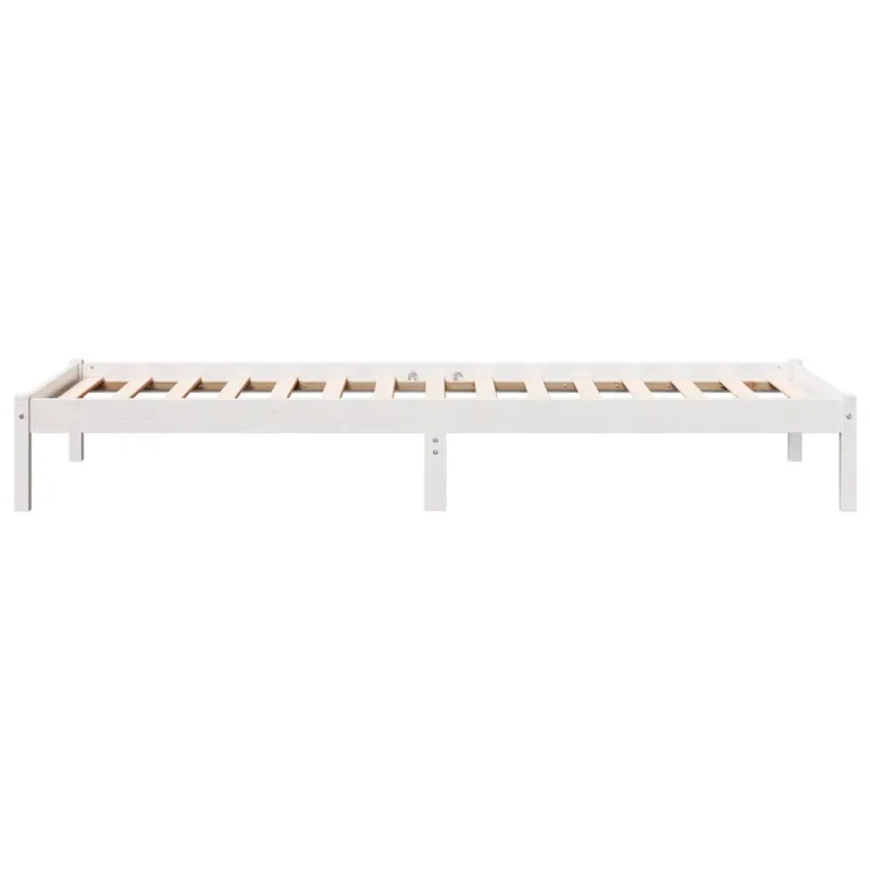 Lovos rėmas be čiužinio, baltas, 100x210cm, pušis, itin ilgas