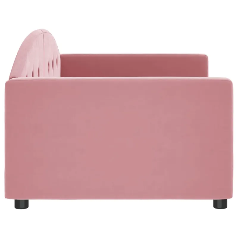 Sofa, rožinės spalvos, 90x200cm, aksomas