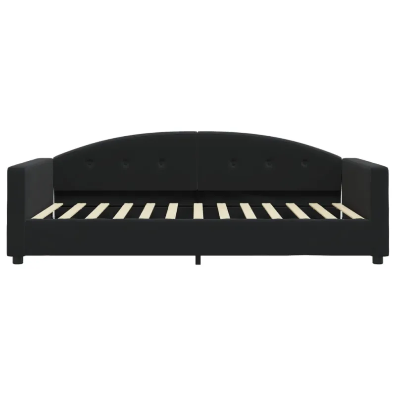 Sofa, juodos spalvos, 100x200cm, aksomas