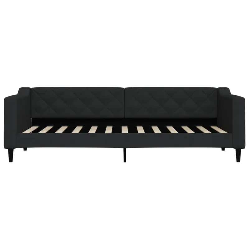 Sofa, juodos spalvos, 80x200cm, audinys