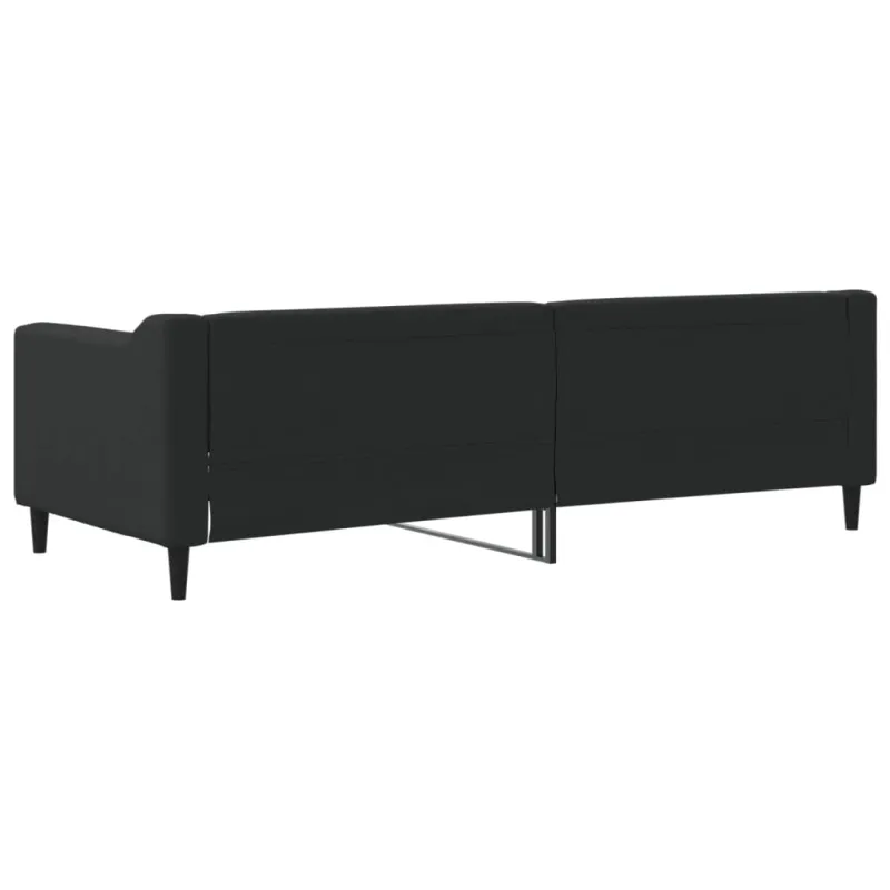Sofa, juodos spalvos, 80x200cm, audinys