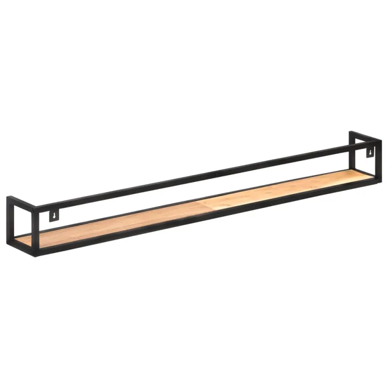Sieninės lentynos, 2vnt., 160cm, akacijos medienos masyvas