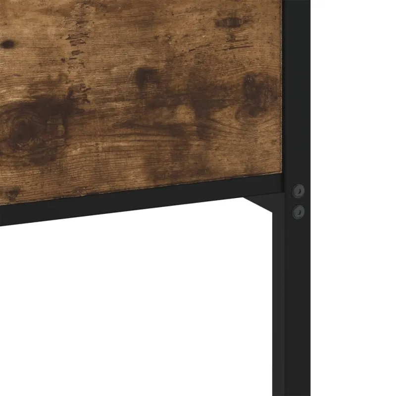 Lovos rėmas be čiužinio, dūminio ąžuolo, 75x190cm, metalas