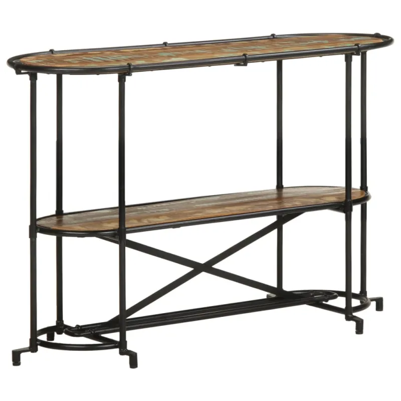 Konsolinis staliukas, 110x42x76cm, perdirbtos medienos masyvas