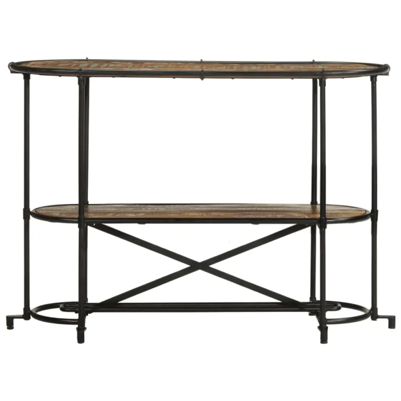 Konsolinis staliukas, 110x42x76cm, perdirbtos medienos masyvas