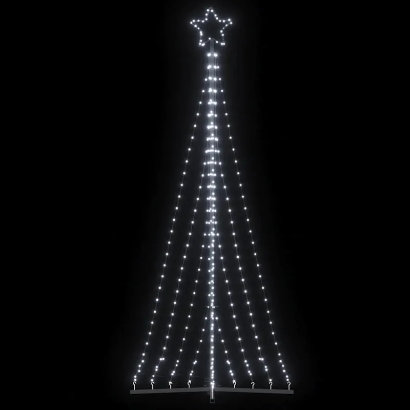 LED Kalėdų eglutė 447 LED Šalta Balta 250 cm