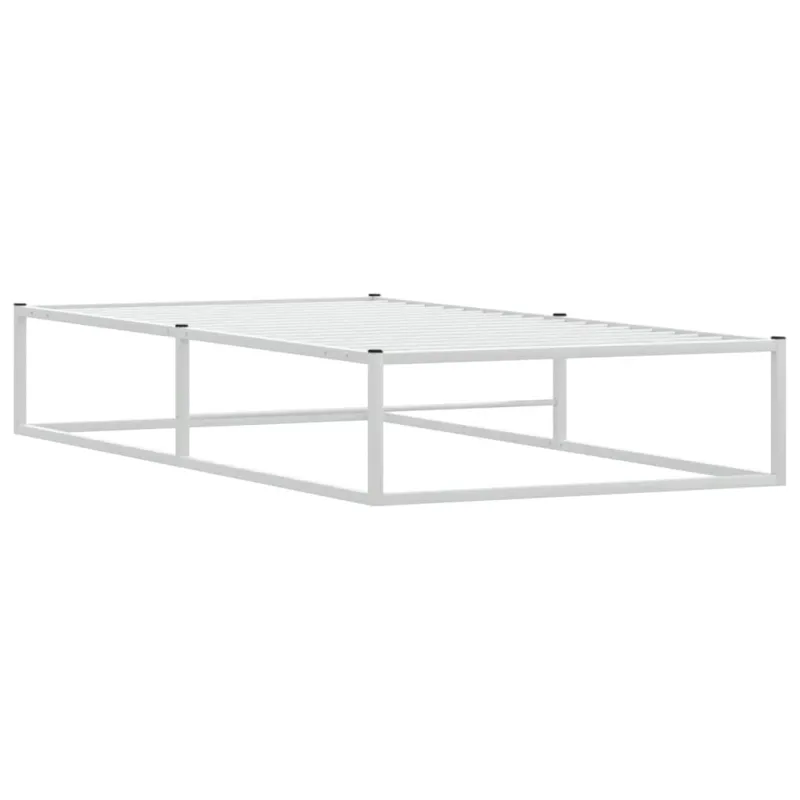 Lovos rėmas be čiužinio, baltas, 100x200cm, metalas
