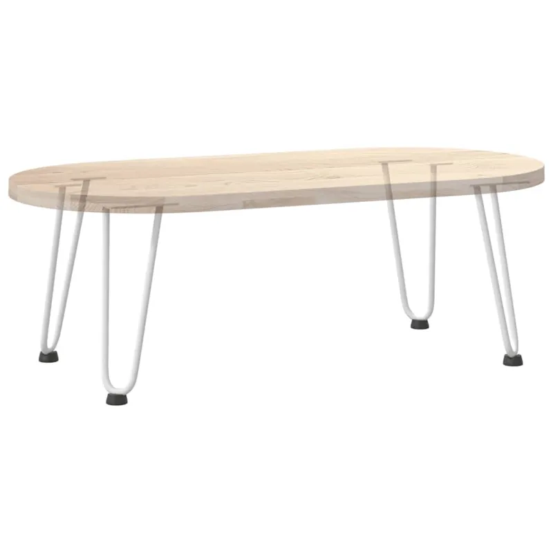 Kavos staliuko kojelės, 4 vnt., baltos, 30 cm, plienas, segtukai