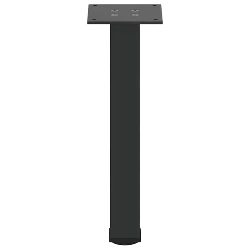 Kavos staliuko kojelės, 4 vnt., juodos, 30-32 cm, plienas