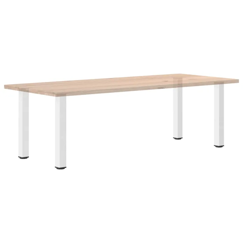 Konsolinio stalo kojelės, 4 vnt., baltos, 72-74 cm, plienas