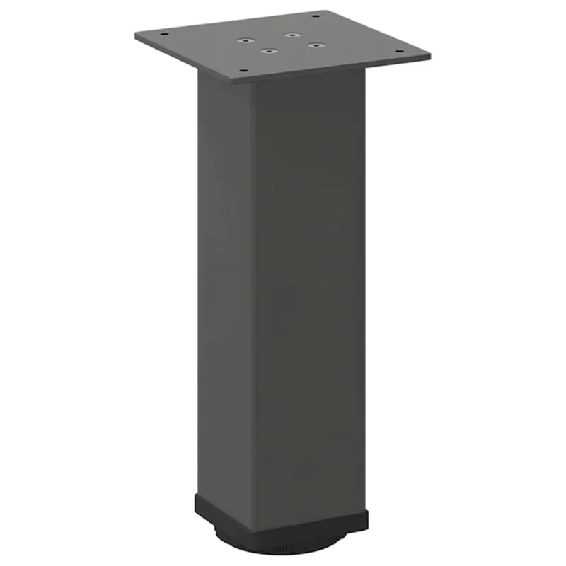 Kavos staliuko kojelės, 4 vnt., antracito spalvos, 30-32 cm, plienas
