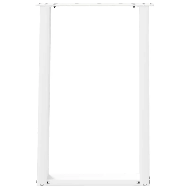 Valgomojo stalo kojelės, 2 vnt., baltos, 50x(72-73) cm, plienas, U formos