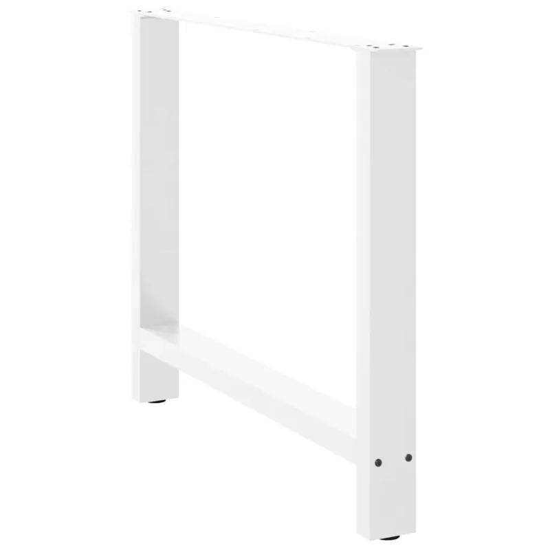 Valgomojo stalo kojos, baltos, 2 vnt., 90x(72-73) cm, plienas