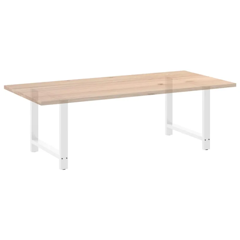 Valgomojo stalo kojos, baltos, 2 vnt., 90x(72-73) cm, plienas