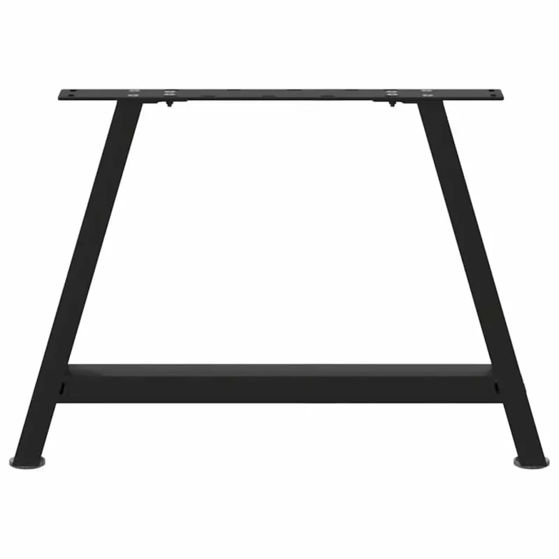 Kavos staliuko kojelės, A formos, 2 vnt., juodos, 60x(42-43) cm, plienas