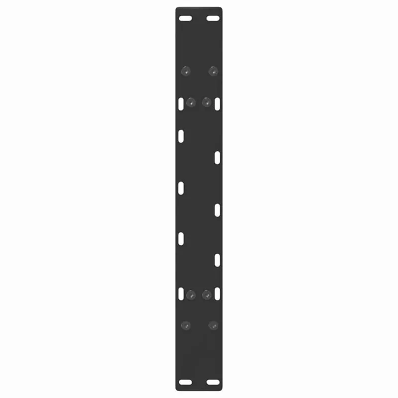 Kavos staliuko kojelės, A formos, 2 vnt., juodos, 60x(42-43) cm, plienas