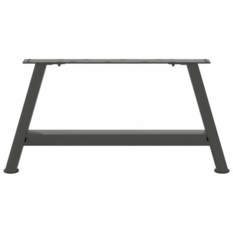 Kavos staliuko kojelės, 2 vnt., antracito spalvos, 60x(30-31) cm, plienas