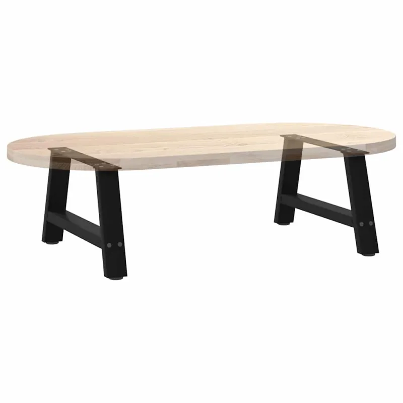 Kavos staliuko kojelės, A formos, 2 vnt., juodos, 60x(30-31) cm, plienas