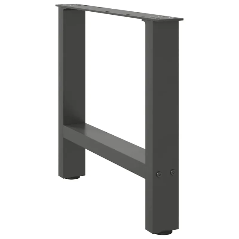 Kavos staliuko kojos, antracito spalvos, 2 vnt., 60x(42-43) cm, plienas