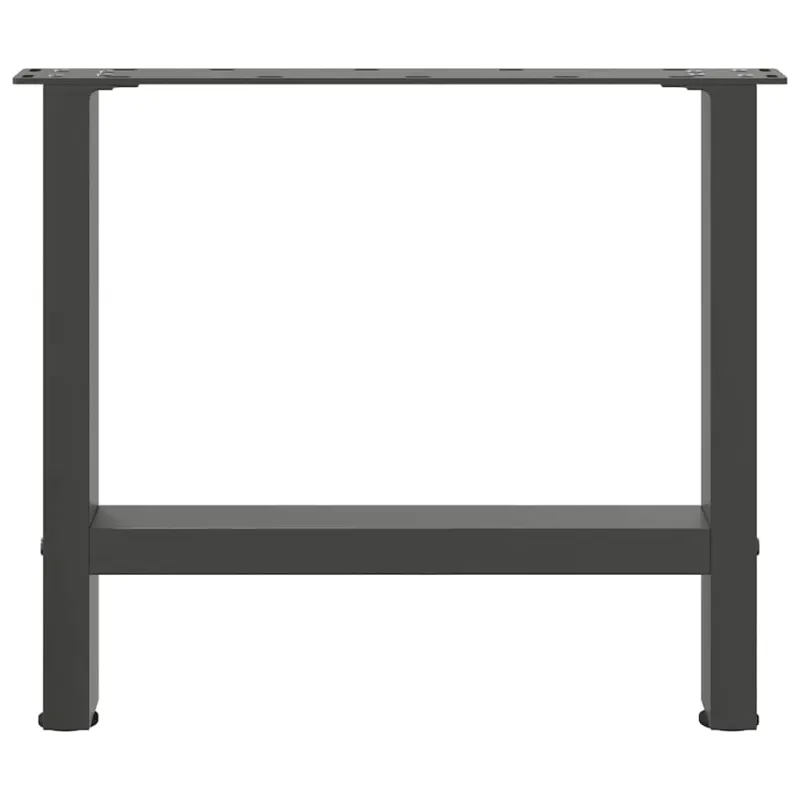 Kavos staliuko kojos, antracito spalvos, 2 vnt., 60x(42-43) cm, plienas