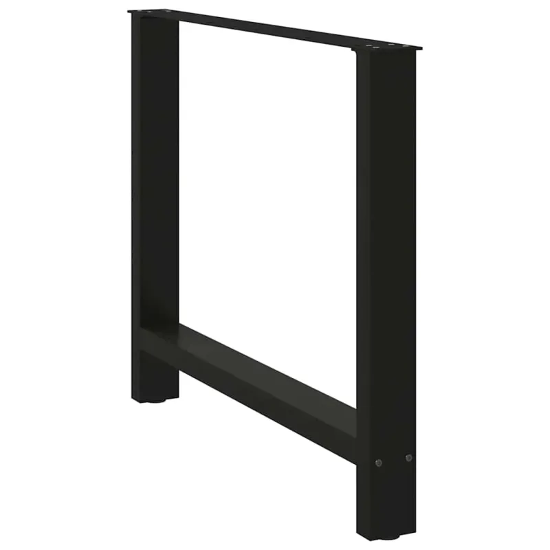 Valgomojo stalo kojos, juodos, 2 vnt., 100 x (72-73) cm, plienas