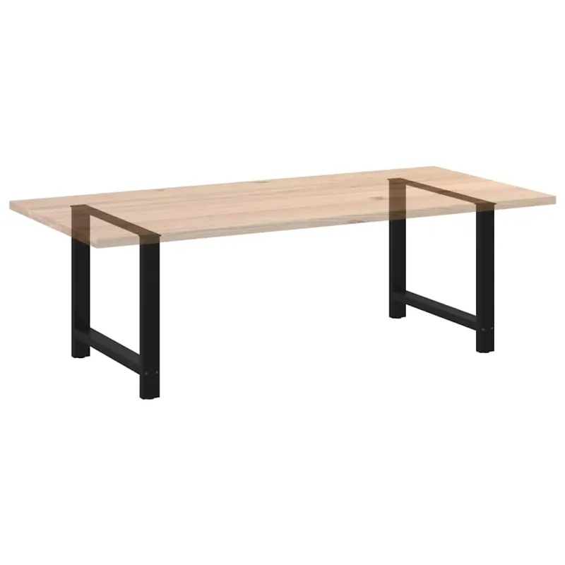 Valgomojo stalo kojos, juodos, 2 vnt., 100 x (72-73) cm, plienas