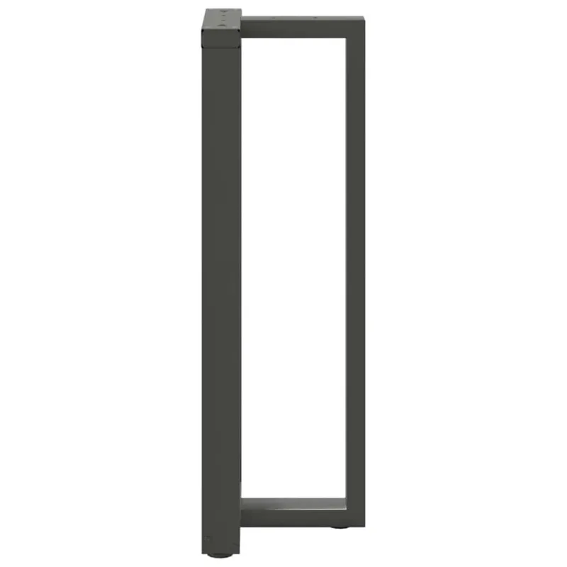 Baro stalo kojos, T formos, 2 vnt., antracito spalvos, 50x35x(110-111) cm, plienas