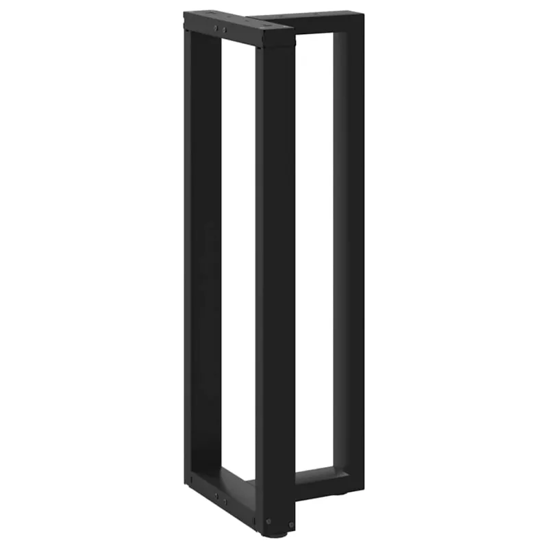 Baro stalo kojos, T formos, 2 vnt., juodos, 50x35x(110-111) cm, plienas