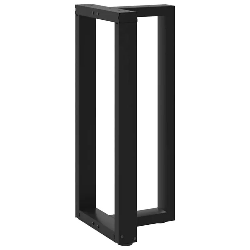 Baro stalo kojos, T formos, 2 vnt., juodos, 40x35x(90-91) cm, plienas