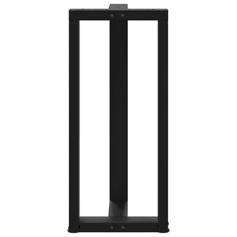 Baro stalo kojos, T formos, 2 vnt., juodos, 40x35x(90-91) cm, plienas