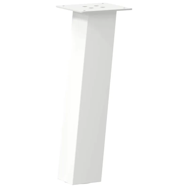 Kavos staliuko kojelės, 4 vnt., baltos, 30 cm, plienas