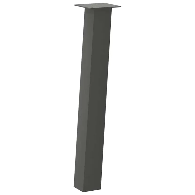 Konsolinio stalo kojos, 4 vnt., antracito spalvos, 72 cm, plienas