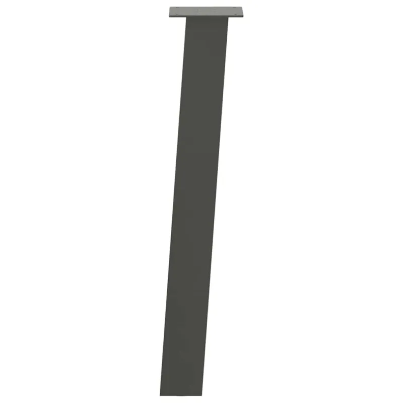 Konsolinio stalo kojos, 4 vnt., antracito spalvos, 72 cm, plienas