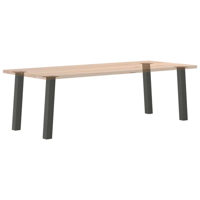 Konsolinio stalo kojos, 4 vnt., antracito spalvos, 72 cm, plienas