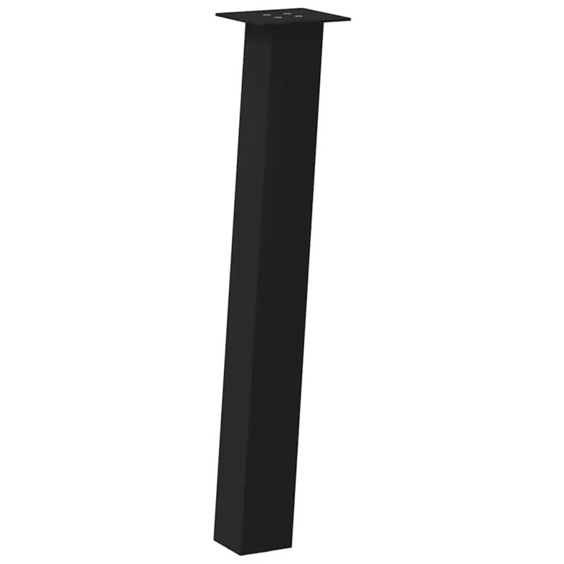 Konsolinio stalo kojos, 4 vnt., juodos, 72 cm, plienas