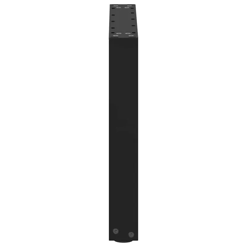 Kavos staliuko kojelės, 2 vnt., juodos, 50x(42-43) cm, plienas, U formos