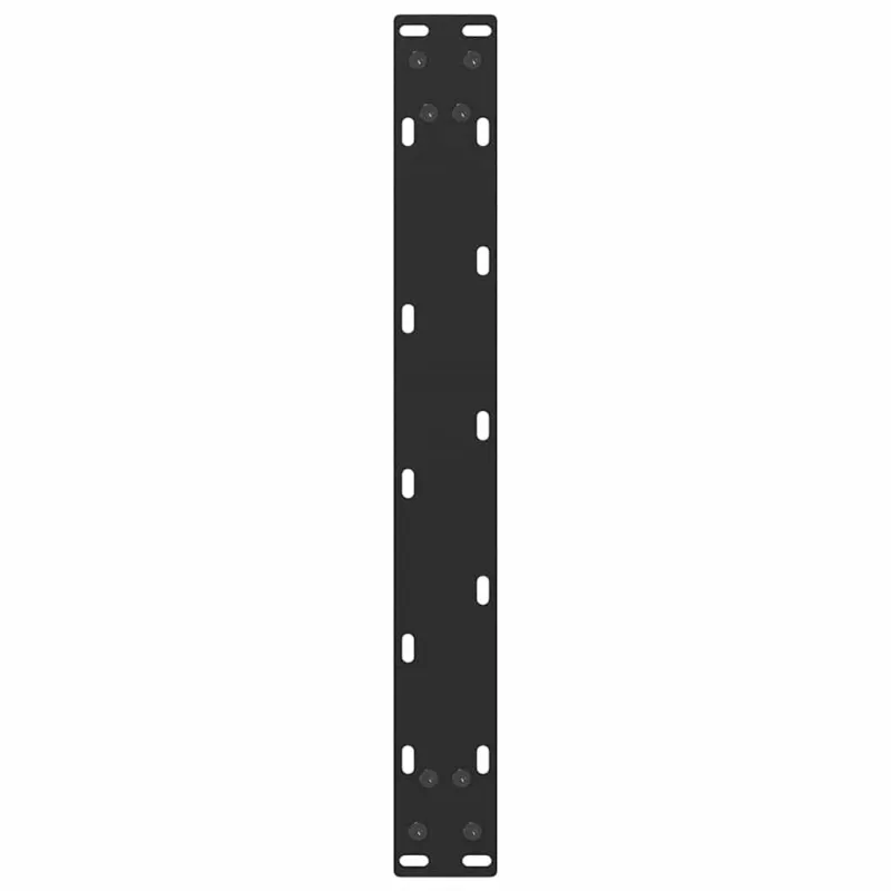Kavos staliuko kojelės, 2 vnt., juodos, 50x(42-43) cm, plienas, U formos