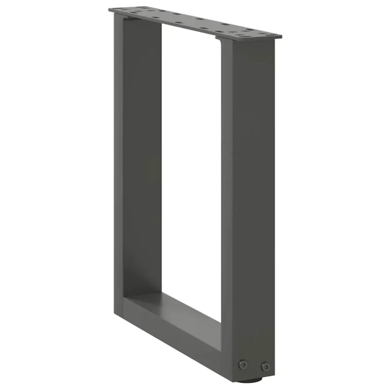 Kavos staliuko kojelės, 2 vnt., antracito spalvos, 38x(42-43) cm, plienas
