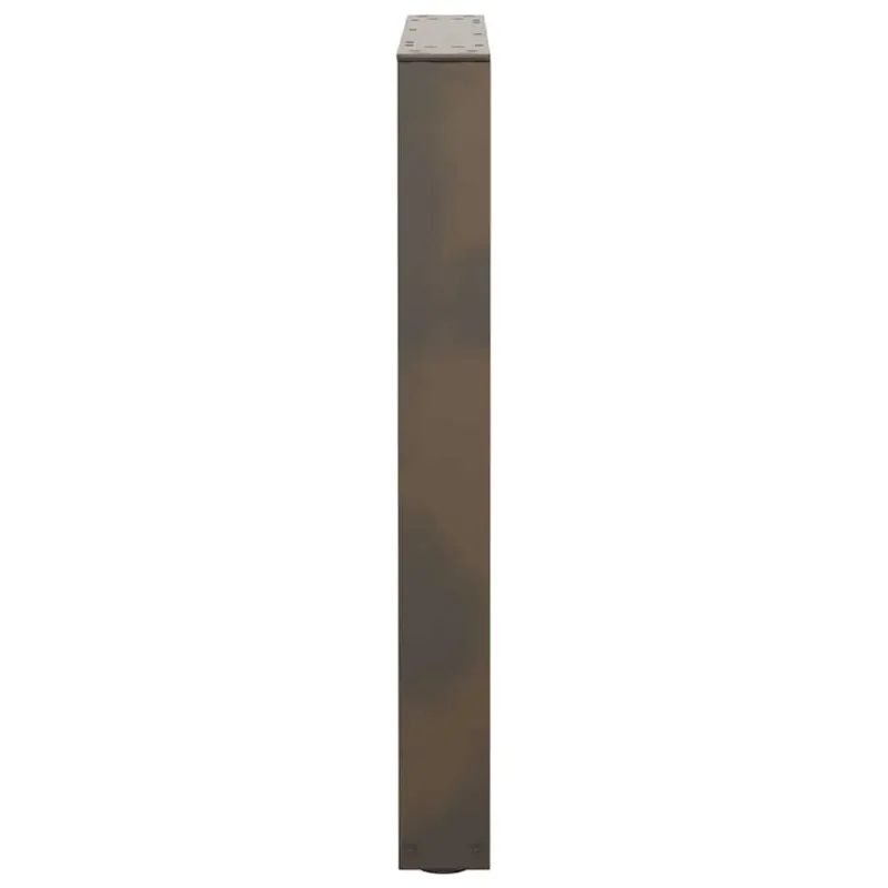 Valgomojo stalo kojelės, V formos, 3 vnt., natūralus plienas, 70x(72-73,3) cm, plienas