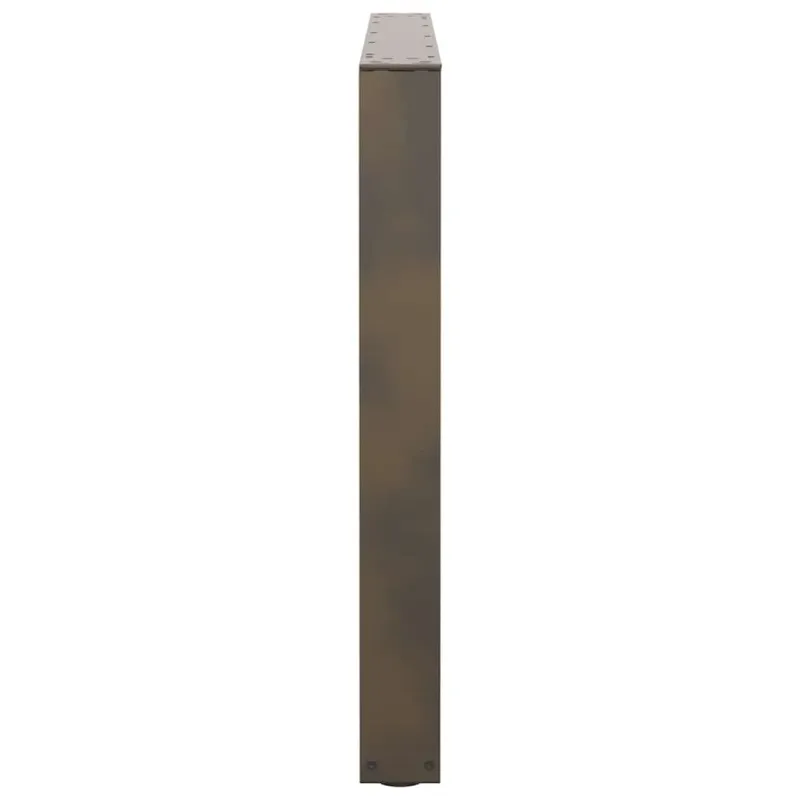 Valgomojo stalo kojelės, V formos, 3 vnt., natūralus plienas, 100 x (72-73,3) cm, plienas