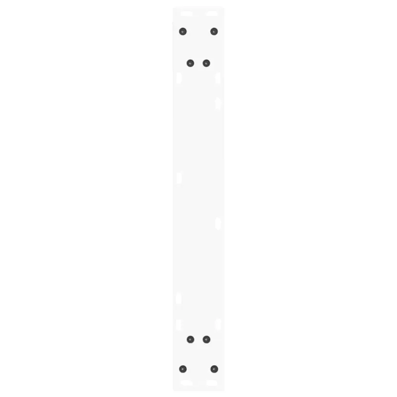 Valgomojo stalo kojelės, 3 vnt., baltos, 70x(72-73,3) cm, plienas, V formos