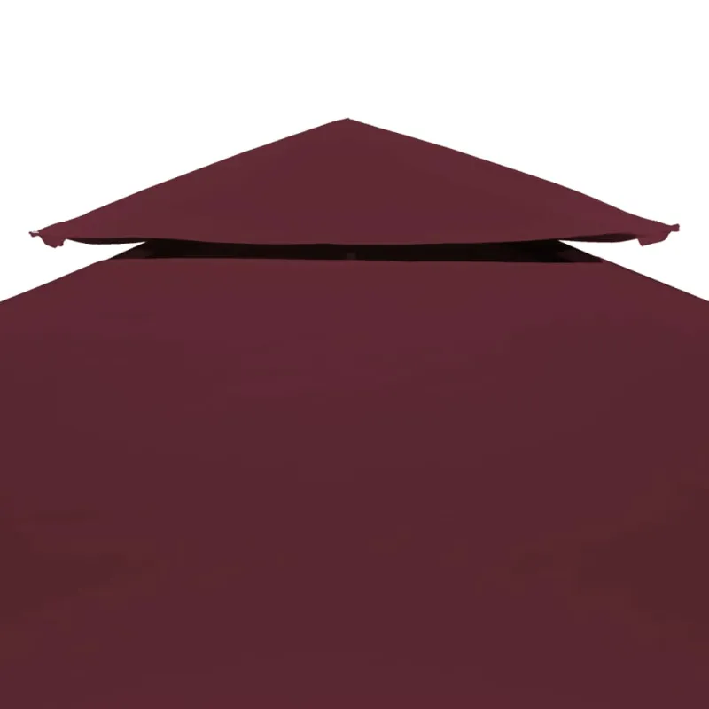 Pavėsinės uždangalas, bordo, 4x3m, 310 g/m²