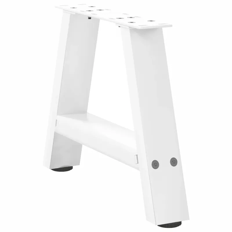 Kavos staliuko kojelės, A formos, 2 vnt., baltos, 50x(30-31) cm, plienas